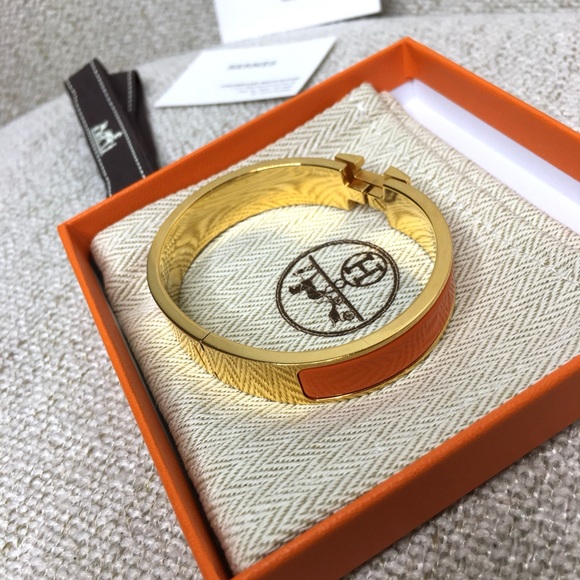 authentic HERMES Enamel Clic Clac H bracelet PM size - Picture 15 of 16